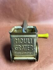 Vintage Mouli Cheese Grater Made in France Tin with Yellow Handle picture