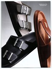 2018 Birkenstock Print Ad, Sandals Footwear Leather Black Brown Stylish Buckle  picture