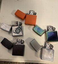 Lot Of 5 Zippo Lighters. Some Are Vintage And Others More Modern.  ALL WORKING picture