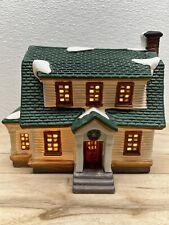 Heartland Valley Village Collection Deluxe Lighted Porcelain Colonial House picture
