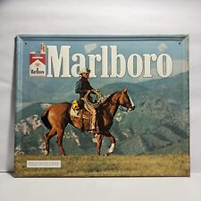 Authentic Vintage Marlboro Man & Horse Metal Sign 21