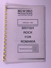 Jesus Jones Itinerary Original Vintage British Rock For Romania  February 1990 picture