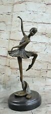 Signed Original Bronze Metal Modern Ballerina Dancer Sculpture Statue Figure Art picture