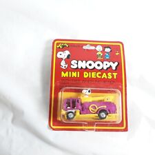 VTG 1960s AVIVA PEANUTS SNOOPY FIRE TRUCK TOYCO HONG KONG FUCHSIA picture