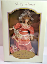 DG Creations Porcelain Doll Ornament Pretty Woman Victorian Handpainted Parasol picture