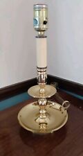 Vintage Quality BALDWIN Solid Brass Tiered Chamber Candlestick Table  Desk Lamp picture