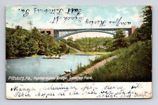 c1905 UDB Postcard Panther Hollow Bridge Schenley Park Pittsburg PA Pennsylvania picture