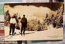 Summit of Mt Mansfield Stowe Vermont RPPC Postcard 1944 picture