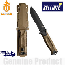 Gerber Strongarm Fixed Blade Tactical Knife Survival Coyote Serr Edge 0871216B picture