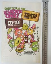 Retro M&Ms Candy RARE Print Advertisement  picture