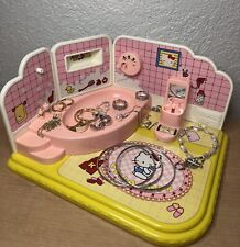 VTG 80’s Sanrio Hello Kitty Cute Doll Toy Bathroom Playset Jewelry Display RARE picture