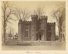 Alumni Hall Yale University New Haven antique albumen 1890s photo picture