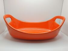 Rachael Ray Orange Casserole Oval Dish With Handles Bakeware 1.25 Quart  picture