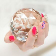 1PC 5/8/10cm Faux Diamond Faceted Crystal Ball Clear Gem Glass Prop Jewelry DIY picture