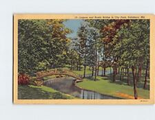 Postcard Lagoon and Rustic Bridge in City Park, Salisbury, Maryland picture
