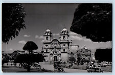 Cuzco Peru Postcard Compania De Jesus Church View c1950's RPPC Photo picture