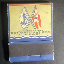 East Asiatic Co. Europe Passenger Full 20-Str Wooden Matchbook c1930's-40's VGC picture