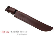Kanetsune Seki Japan Ken-Nata 240mm Leather Fixed Blade Hunting Knife Sheath picture
