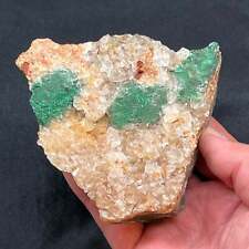 Fibrous Malachite With Calcite, Quartz and Cerussite Morocco 546 grams picture