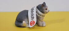 Schleich SITTING GREY CAT 14411 Domestic Animal Figure Kitty 2004 RARE RETIRED picture
