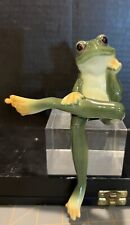 Franz Porcelain Thinking Frog Figurine Amphibia Collection Sitting Shelf Sitting picture