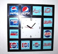 The History of Pepsi Cola Soft Drink Clock with 12 pictures picture