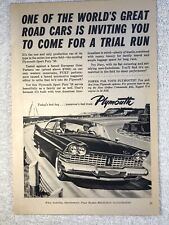 1959 Plymouth Sport Fury Vintage Print Full Page Ad Original  picture
