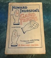 Howard Thurston’s Card Tricks 1903 Antique Magic Book 📖 JS Ogilvie Pub. Co. picture