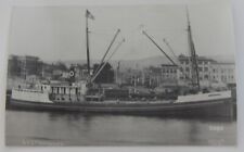 Steamship Steamer J MARHOFFER real photo postcard RPPC picture