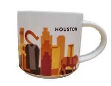 Starbucks 2014 Mug Houston You Are Here YAH Cowboy Rodeo Skyline Coffee Cup 14oz picture