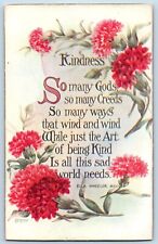 Sheahan Signed Artist Postcard Motto Kindness Ella Wheeler Wilcox c1910's Posted picture