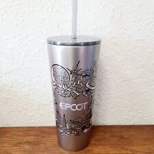 2023 Disney Parks Epcot Figment Olaf Park Icons Metal Tumbler Cup Starbucks NEW picture