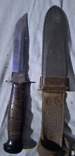WW2 USN Mark 1 Knife And Scabbard Camillus Nord -6804 BM Mk1 Fighting Knife picture