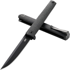 CRKT CEO Blackout EDC Folding Pocket Knife Carry Pocket Clip, All Black picture