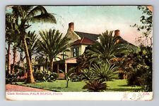 Palm Beach, FL-Florida, Clark Residence Antique, Vintage Souvenir Postcard picture
