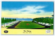 c1940s Bird's Eye View Of The Colony Hulls Cove Maine ME Unposted Trees Postcard picture