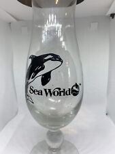 VTG 1980s Sea World Shamu Schooner Stein Fluted Beer Glass picture