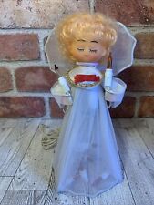 Vintage Retro Angel Christmas Tree Topper Colored Blinking Lights Works picture