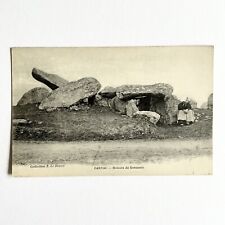 Dolmen de Kermario (Megalith) ~ CARNAC FRANCE 1913 Postcard picture