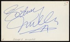 Sidney Miller d2004 signed autograph 3x5 Cut American Actor Director Songwriter picture