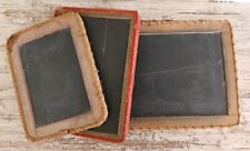 Lot of 3 vintage slate chalk boards picture