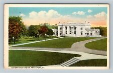 Frankfort KY, Governor's Mansion, Grounds, Kentucky Vintage Postcard picture