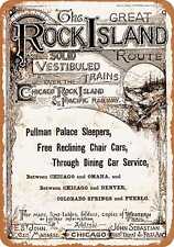Metal Sign - 1890 Chicago Rock Island & Pacific Railway - Vintage Look picture