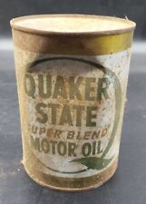 RARE Quaker State Oil Can Super Blend Full Can  picture