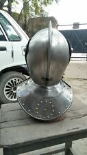 Antique medieval knight Iron tournament helmet with tight armor helmet picture