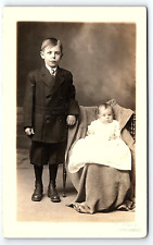 c1910 QUAKERTOWN PA YOUNG BOY BABY WEIDNER STUDIO PHOTO AZO RPPC POSTCARD P4270 picture