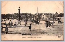 Paris La Place Concorde Postcard picture