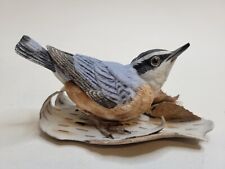 Vintage Lenox Red Breasted Nuthatch Porcelain Bird  Garden Bird Series  picture
