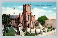 Brownville TX-Texas, Old Immaculate Conception Church, c1942 Vintage Postcard picture