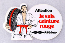 KLEBER ~ TYRES ~ TIRES ✱ Rare Vintage Sticker ~ Old Decal Advertising 1980´s picture